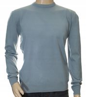 Sweter męski z kaszmiru i wełny merynosów 2XL XXL szary kaszmirowy