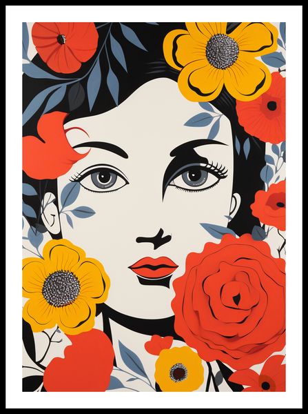 Plakat 50x70cm Kwiatowa Aura zdjęcie 3
