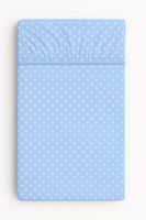 Prześcieradło bawełniane z gumką do łóżeczka 120x60 cm