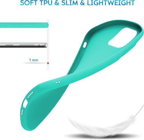 Etui iPhone 15 Plus turkusowe matowe smukłe silikon TPU case na Arena.pl