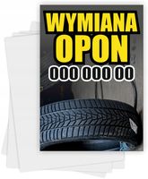Ulotki A4 reklamowe firmowe 1000 szt różne wzory WYMIANA OPON WULKANIZACJA