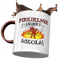 Kubek Bordowy Dla Mikołaja Kolegi Na Prezent Z Nadrukiem Ze Zdjęciem