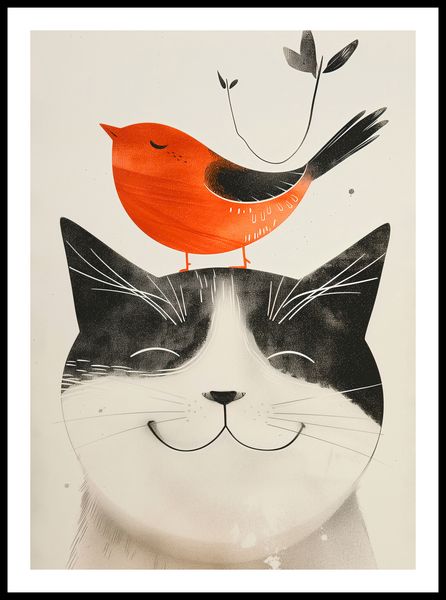 Plakat 50x70cm Pyzaty Przyjaciel zdjęcie 3