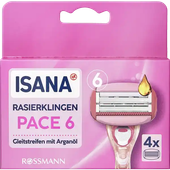 ISANA PACE 6 WKŁADY DO MASZYNKI DO GOLENIA 4 SZT