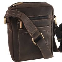 skórzana torba męska z długim paskiem na ramię - always wild