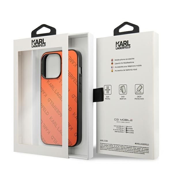 Etui Karl Lagerfeld do iPhone 13 Pro Max, Pomarańczowy zdjęcie 8