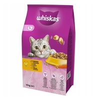 SUCHA KARMA WHISKAS ADULT DLA KOTA Z PYSZNYM KURCZAKIEM 14KG