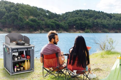 KUCHNIA TURYSTYCZNA SZAFKA stół składany ogrodowy torba KEMPINGOWY stolik, na Arena.pl