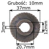 Koło zębate zębatka do wiertarki 37x12x10mm 35 zębów