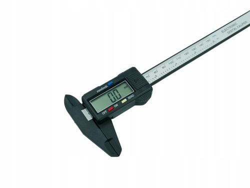 SUWMIARKA ELEKTRONICZNA CYFROWA LCD 150mm 15cm Z WŁÓKNA WĘGLOWEGO - na Arena.pl