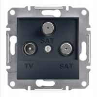 Asfora Gniazdo TV-SAT-SAT końcowe bez ramki antracyt EPH3600171 Schneider