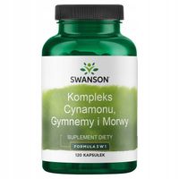 SWANSON Kompleks Cynamonu Gymnemy i Morwy 120 kap Metabolizm Cukrzyca