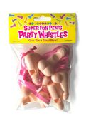 Super Fun Penis Party Whistles, 6Pk