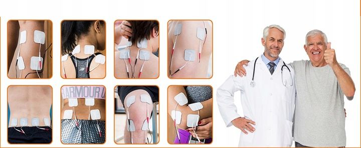 24x ELEKTRODY ŻELOWE ELEKTROSTYMULATOR TENS EMS PIN2 zdjęcie 8