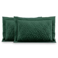 Poszewka Pikowana OPHELIA 50x70 2szt. butelkowa zieleń ameliahome