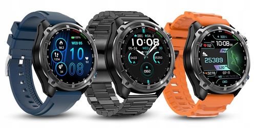 Smartwatch Męski - Zegarek Menu PL GPS Amoled Dyktafon Wodoodpony - 860mAh na Arena.pl