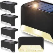 4x lampka lampa solarna krawędziowa na balustradę ogrodowa taras balkon 4sz