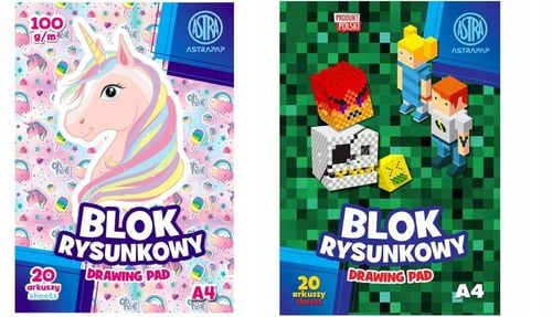 blok rysunkowy biały astrapap a4/20k 3830 a'10 na Arena.pl