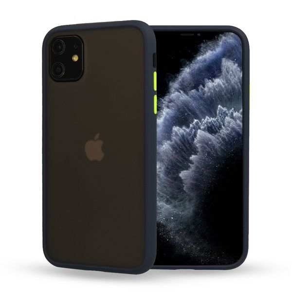 Vennus Color Button Bumper do Xiaomi Redmi 9 Granatowy zdjęcie 1
