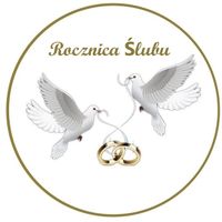 Opłatek na tort Rocznica Ślubu Ślub Młoda Para Obrączki
