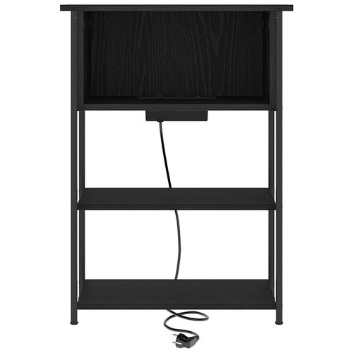 Szafka Nocna Czarny dąb 55 x 31 x 76 cm Materiał drewnopochodny na Arena.pl