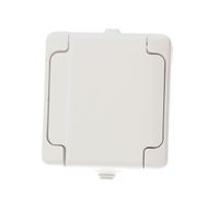 Bryza gniazdo pojedyńcze z klapką biała 1804-32 biały IP44 Kos