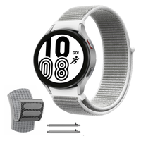 Pasek do Samsung Galaxy Watch4 40 42 46 Classic Pro 20mm nylon ciemny szary
