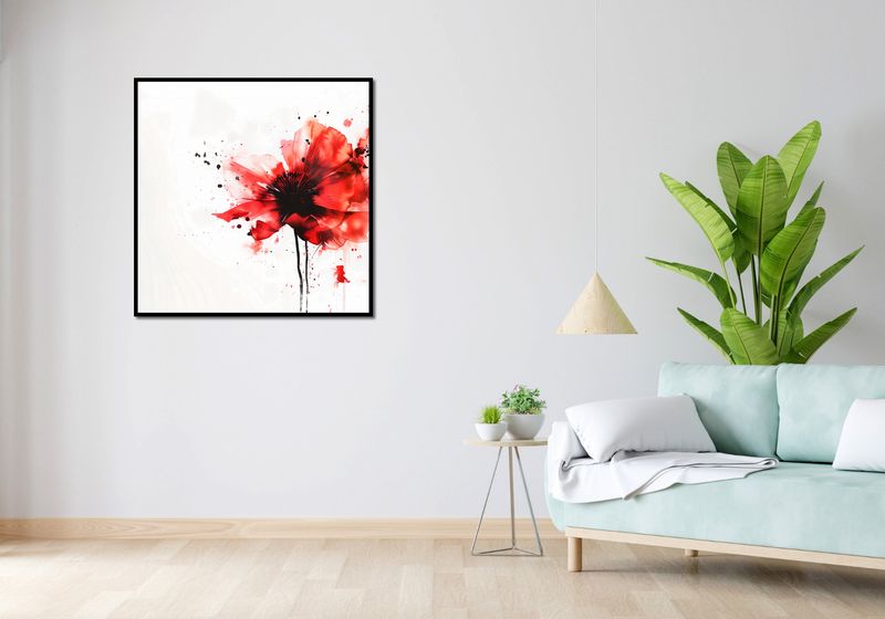 Plakat 90x90cm Płynna Akwarela zdjęcie 4