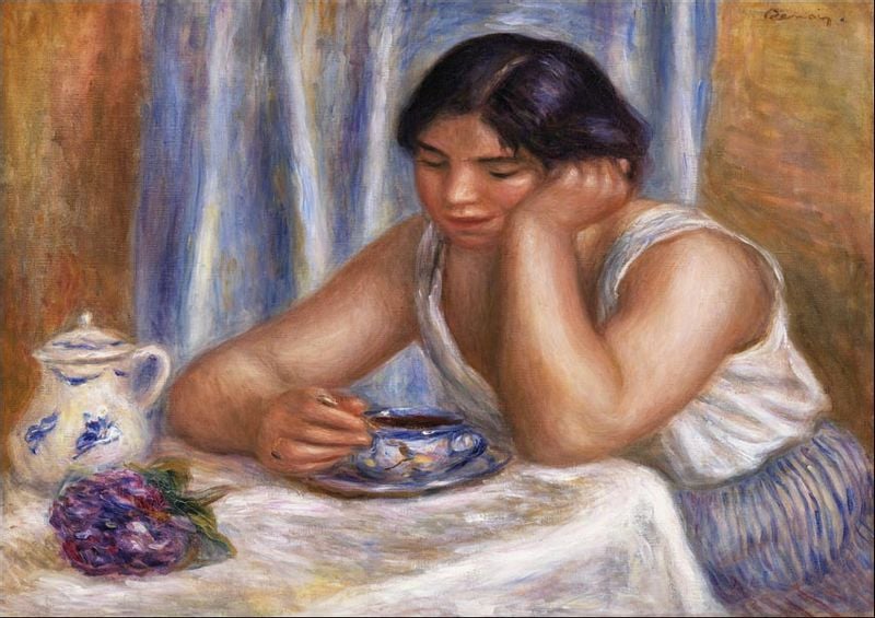Cup of Chocolate, Pierre-Auguste Renoir - plakat 70x100 cm zdjęcie 1