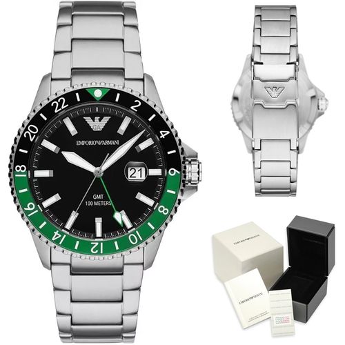 ZEGAREK MĘSKI EMPORIO ARMANI AR11589 - Diver GMT (zi112a) na Arena.pl