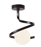 Plafon lampa sufitowa szklana metalowa AT62-1SZ-Black