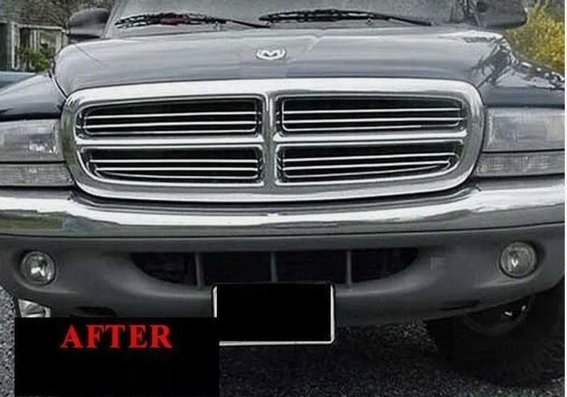 1997-2004 DODGE DURANGO- LIstwy chrom grill chromowan zdjęcie 3