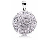 Kulka z kryształkami Swarovski shamballa discoball srebro 925 CRH0001C20