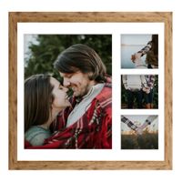 Ramka na 4 zdjęcia Hekla 40x40x4 MDF galeria naturalny 1szt.