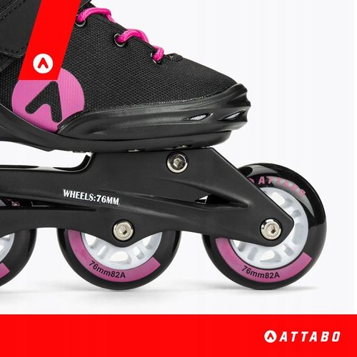 Rolki damskie ATTABO Cyclone 38 Czarne Rekreacyjne ABEC-7 Koła 76mm 82A PU na Arena.pl