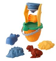 zabawki do piaskownicy z młynem Dino - pomarańczowy