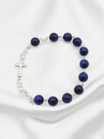 Bransoletka Tygrysie Oko Niebieskie 8Mm.