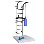 Drabinka gimnastyczna Teenager Box czarny | worek + rękawice (4-6 lat) + materac