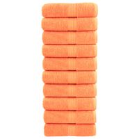 Ręczniczki premium SOLUND, 10 szt., pomarańczowe, 30x50 cm