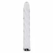 playboy in a twist szklany stymulator spiralny, 17,5 cm, wibracje