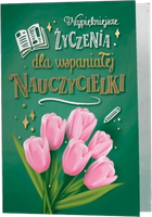 Karnet - kartka - Dla wspaniałej Nauczycielki
