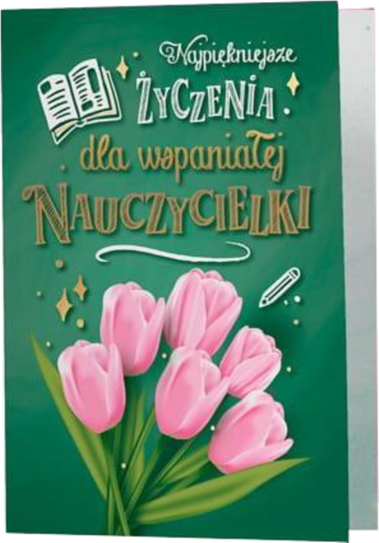 Karnet - kartka - Dla wspaniałej Nauczycielki zdjęcie 1