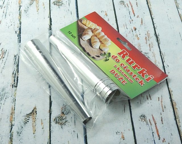 FOREMKI DO RUREK DO PIECZENIA RURKI Z KREMEM CIASTEK 10szt DUŻE 12cm SUPER zdjęcie 4