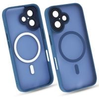 Etui do iPhone 16 niebieski mat MagSafe case plecki pokrowiec ochrona