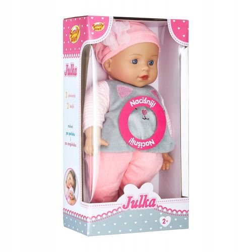 Lalka bobas jak żywa interaktywna ubranko mówi po polsku angielsku na Arena.pl