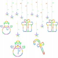 Lampki świąteczne girlanda świetlna LED kurtyna Boże Narodzenie 3metry