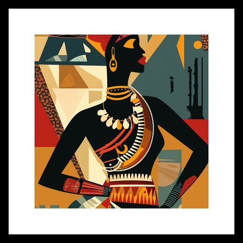 Plakat 20x20cm Afrykańska Mozaika na Arena.pl