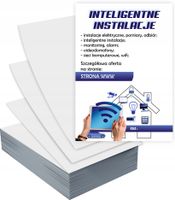Ulotki A4 reklamowe firmowe INTELIGENTNE INSTALACJE PROJEKT GRATIS 5000 szt