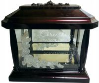 DUŻY ZNICZ LAMPION KAPLICZKA z grawerem DLA CÓRKI