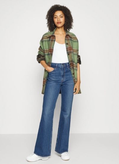 levi's levis 70s HIGH FLARE dzwony JEANS spodnie JEANSY 31W 32L 31/32 zdjęcie 2